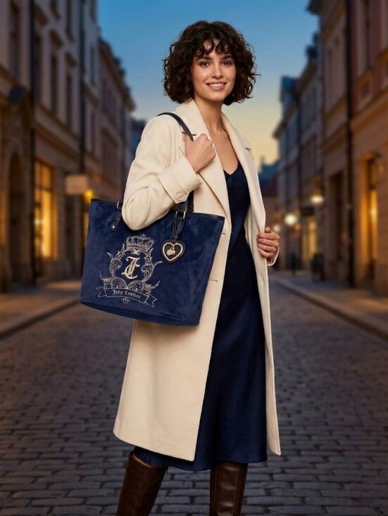 Juicy Couture Handbags - JUICY COUTURE Need More Juicy Tote in Regal Blue